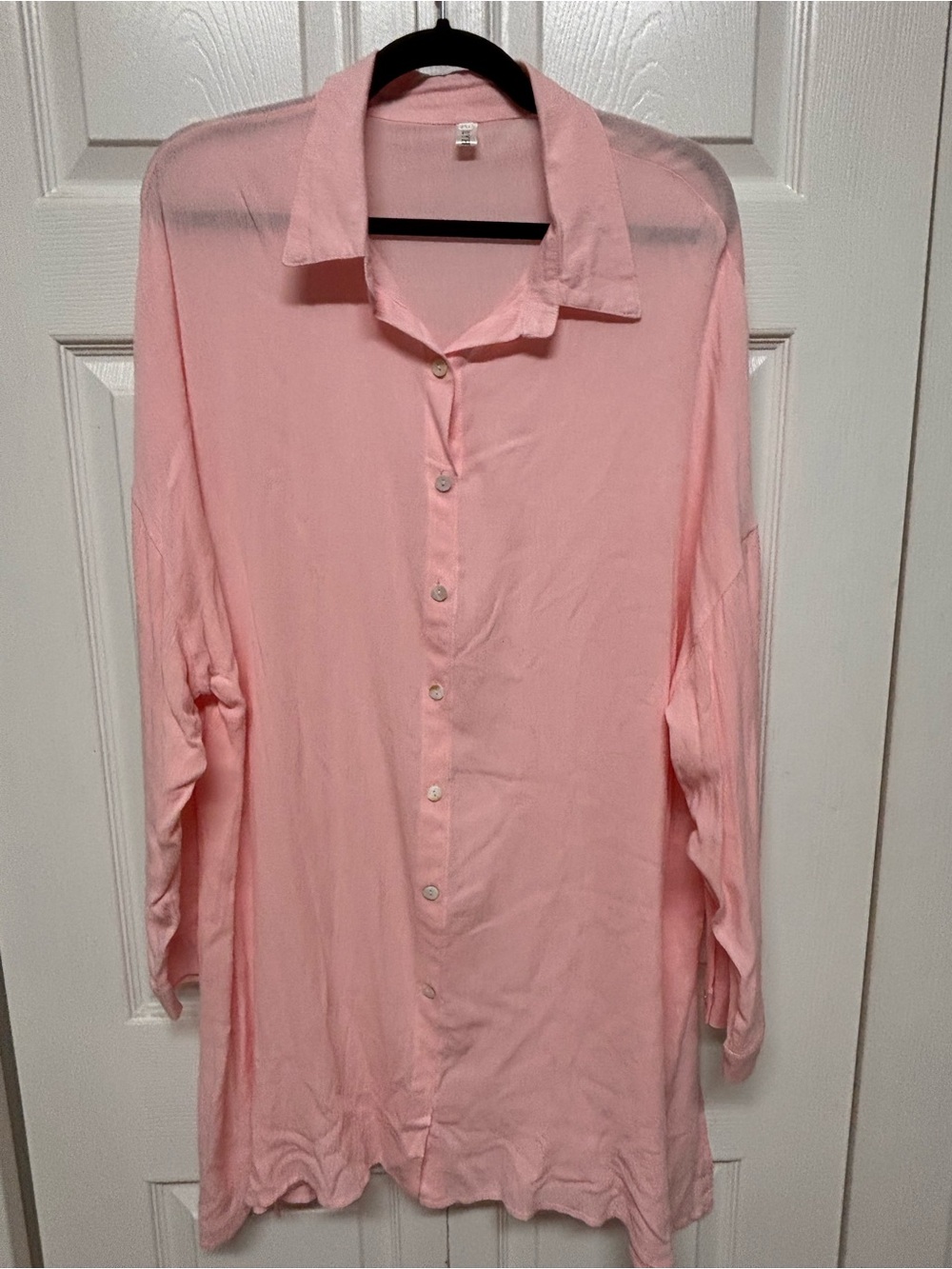 Light Pink Button-Up Shirt